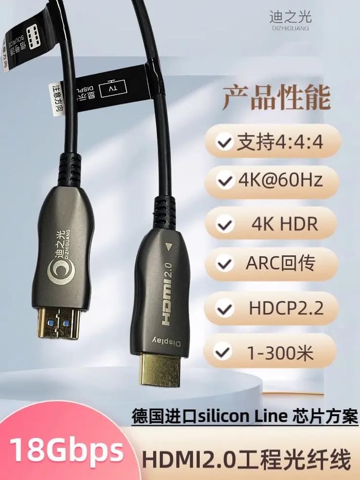 纯铜 #迪之光 #hdmi高清线 hdmi2.0工程光